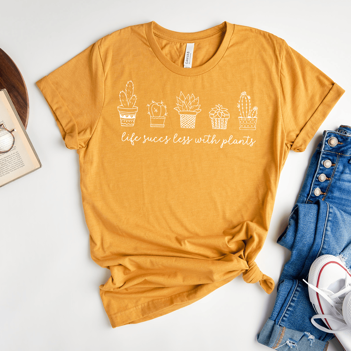 Life Succs Less With Plants Unisex Tee