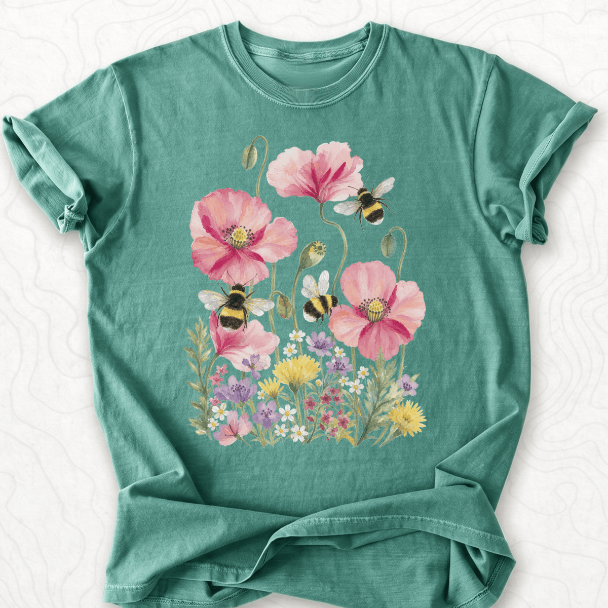 Bee Flower Garden T-shirt