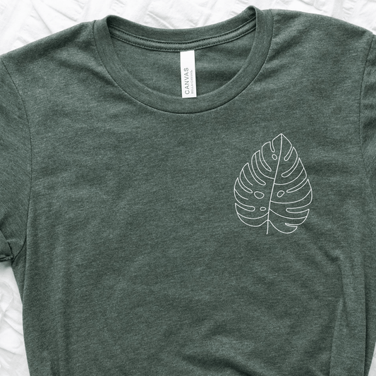 Pocket Monstera Unisex Tee