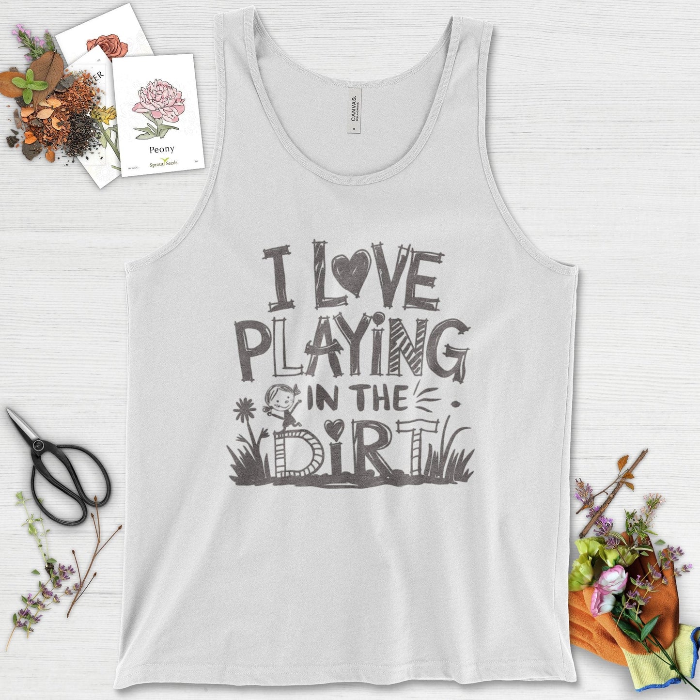Loves to Play in Dirt Tank Top