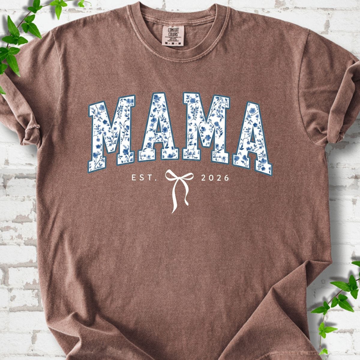 Mama Est 2026 Flowers T-Shirt