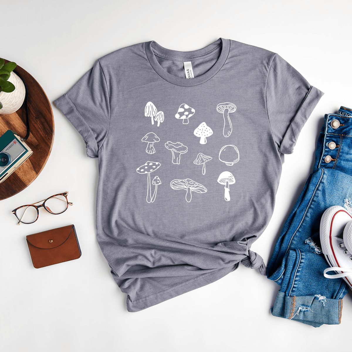 Many Mushrooms Unisex Tee