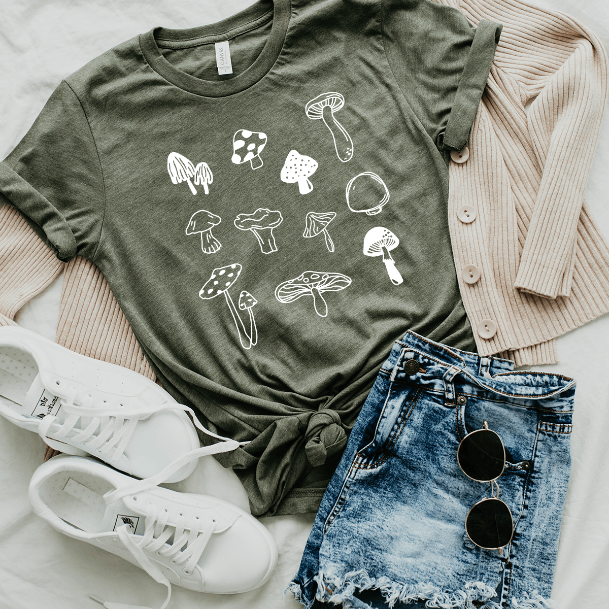 Many Mushrooms Unisex Tee