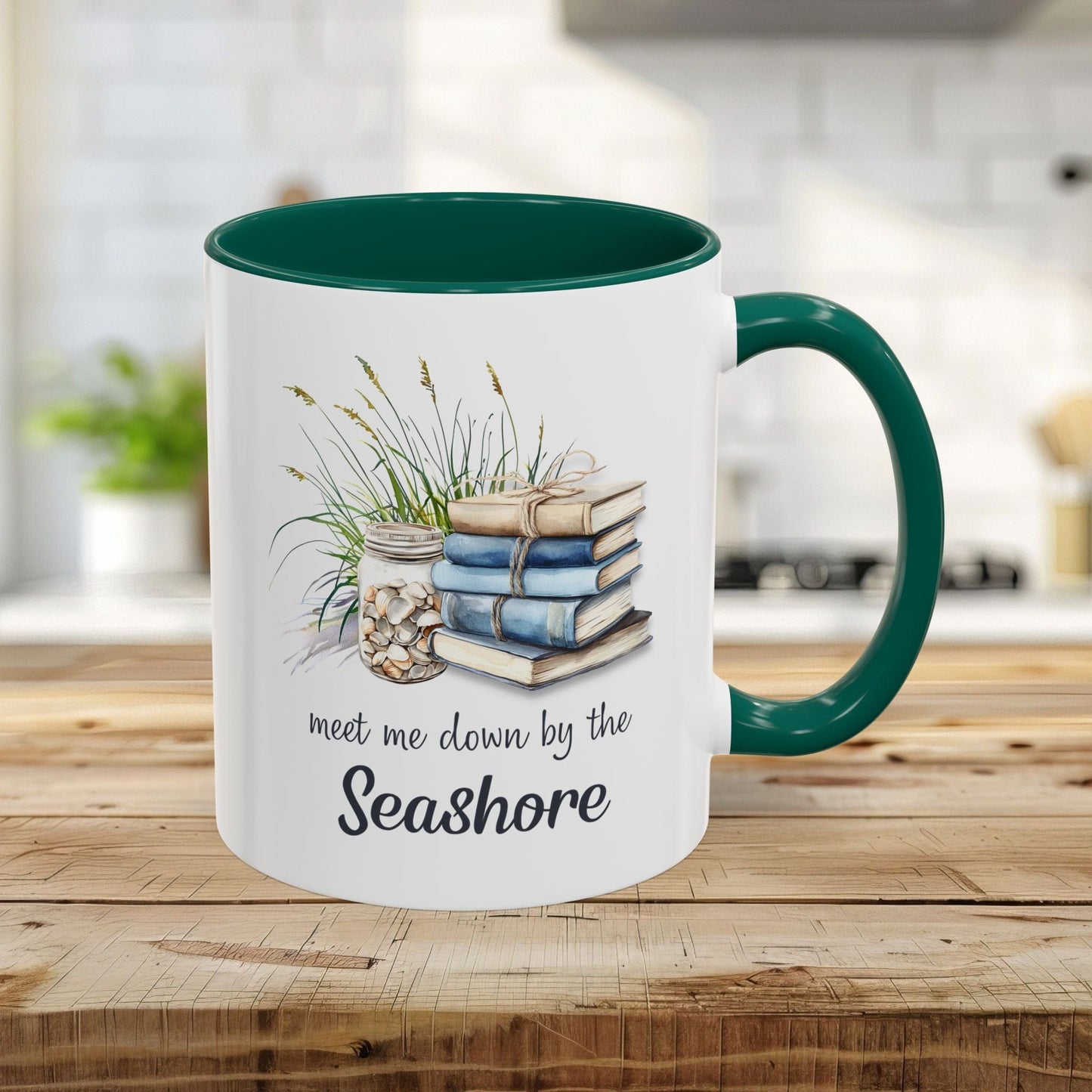 Meet Me Down By the Seashore Book Lovers Mug (11/15oz)