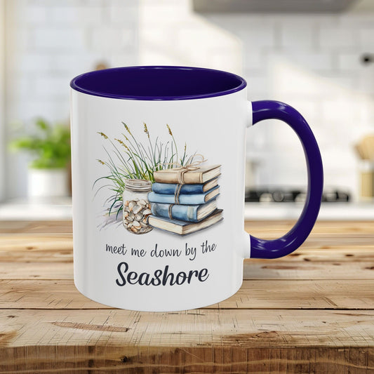 Meet Me Down By the Seashore Book Lovers Mug (11/15oz)