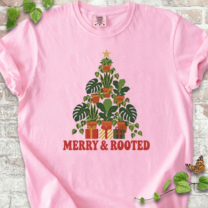 Merry & Rooted T-Shirt in Blossom – PlotlyGarden
