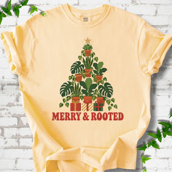 Merry & Rooted T-Shirt in Butter – PlotlyGarden