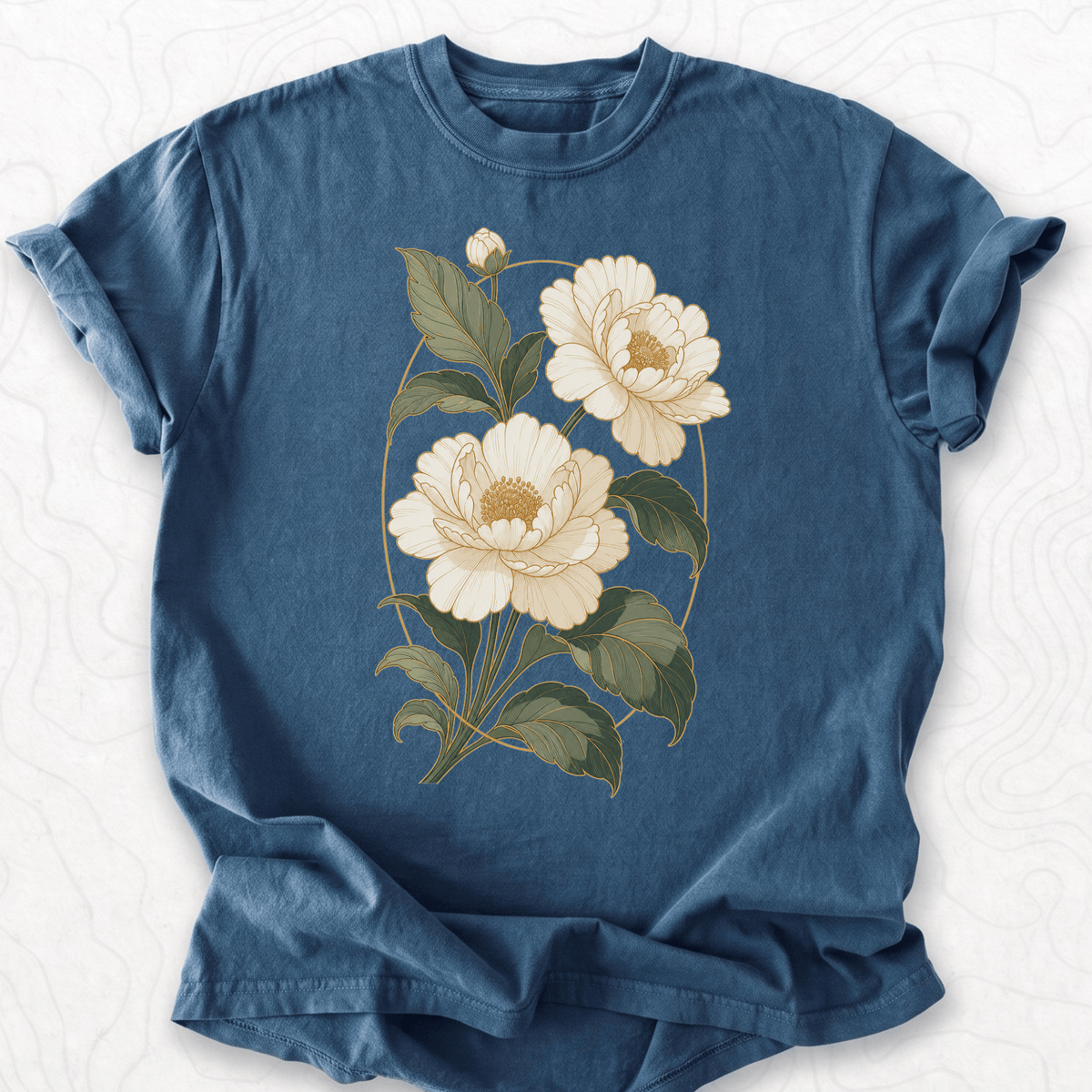 Vintage Peony Floral T-shirt