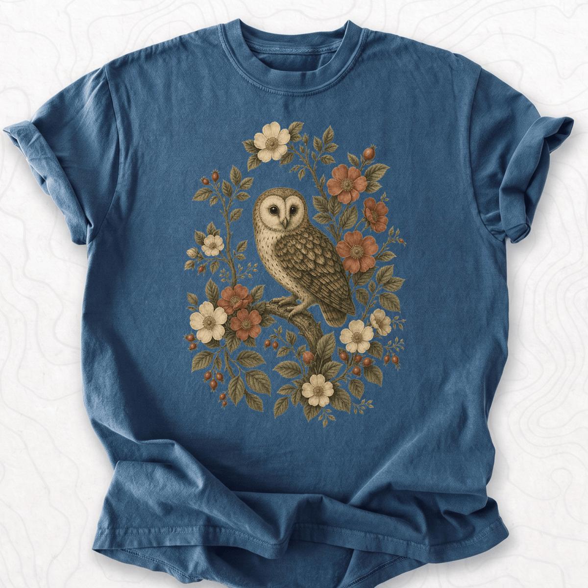 Floral Owl T-shirt