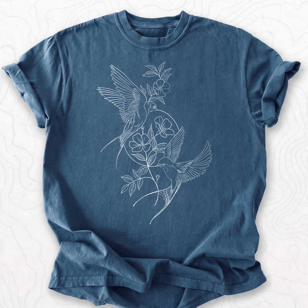 Floral Swallows T-shirt
