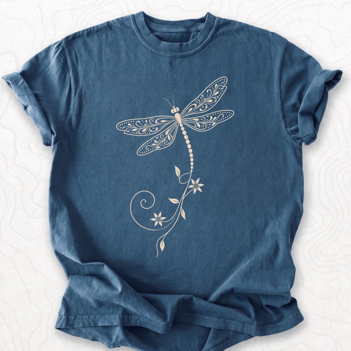 Floral Dragonfly T-shirt