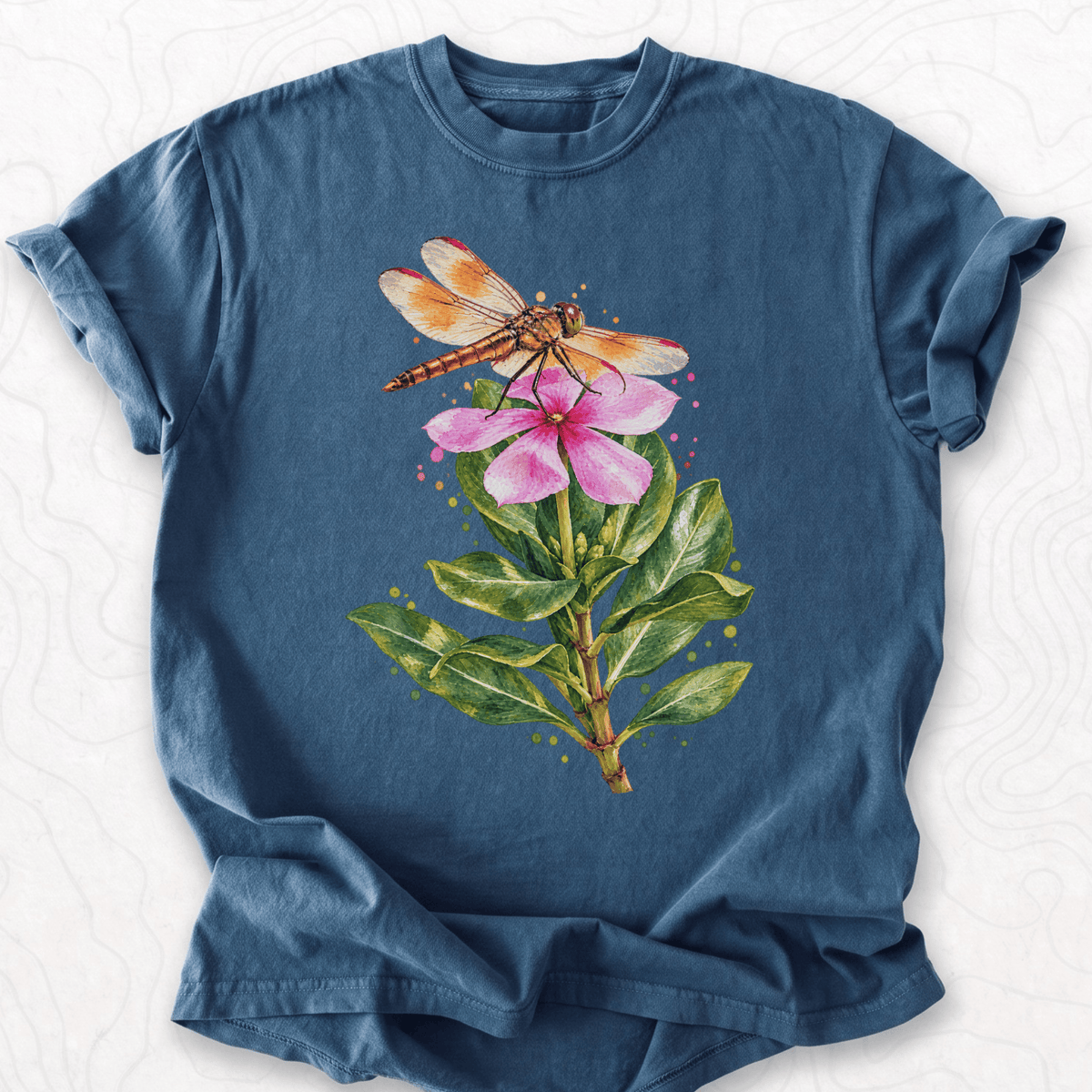Dragonfly Flower T-shirt