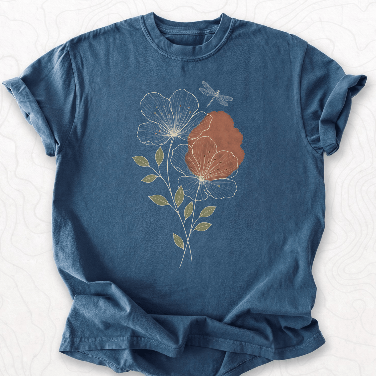 Floral Dragonfly T-shirt