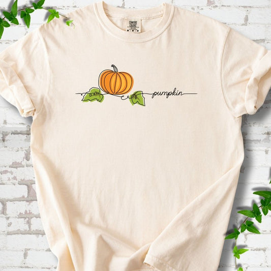 Minimalist Pumpkin Fall T-Shirt