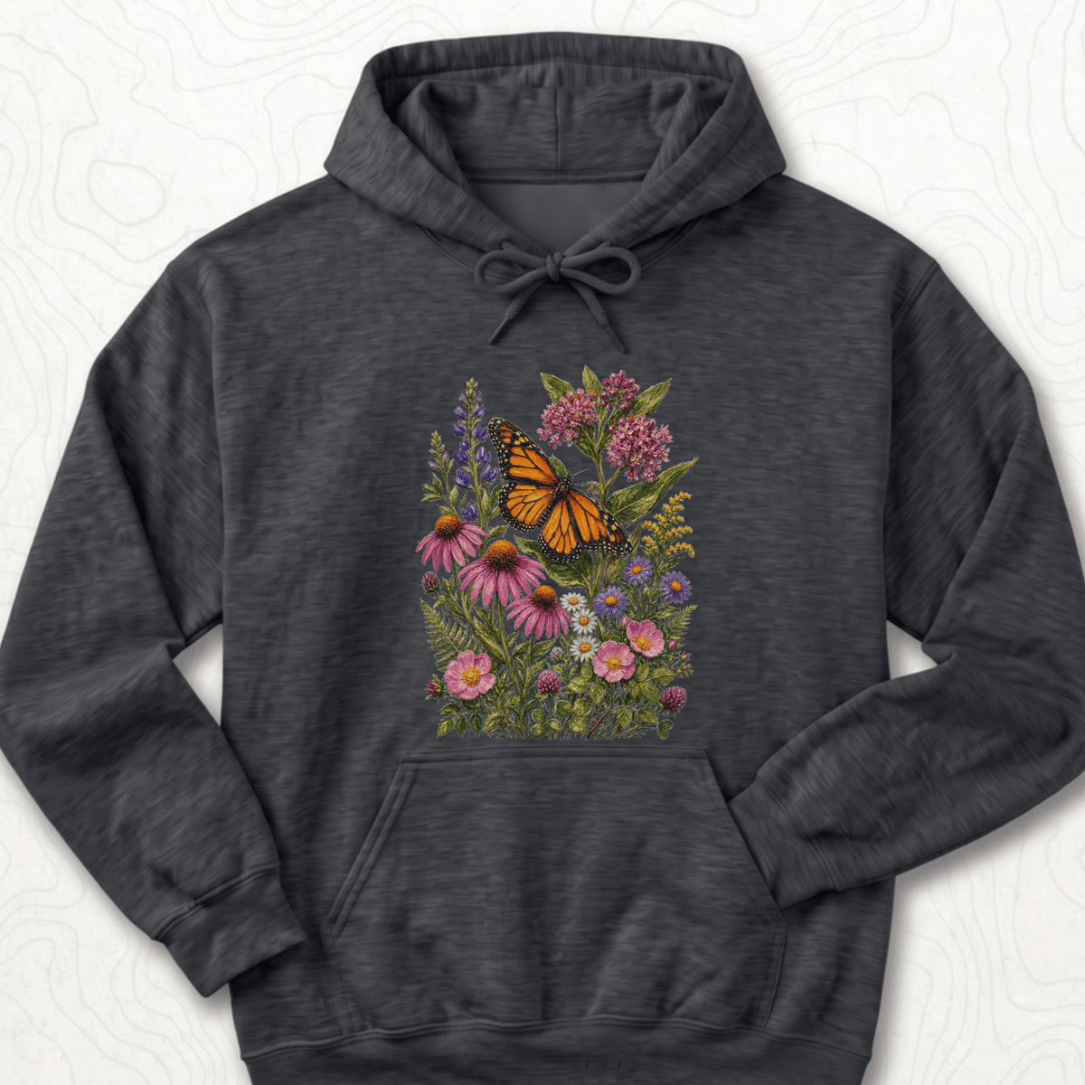 Monarch Wildflowers Hoodie