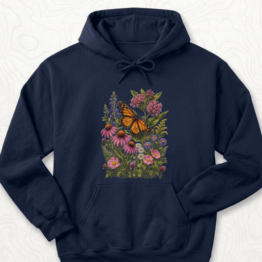 Monarch Wildflowers Hoodie