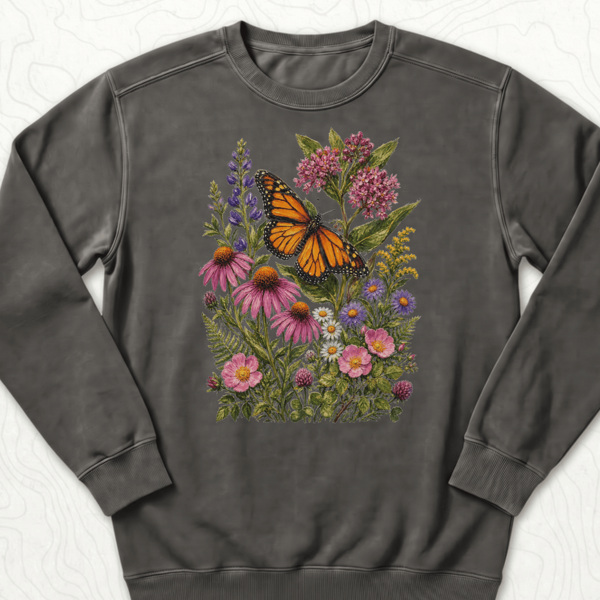Monarch Wildflowers Sweatshirt