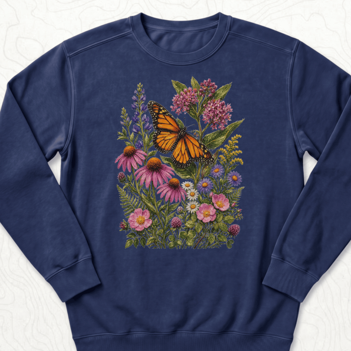 Monarch Wildflowers Sweatshirt