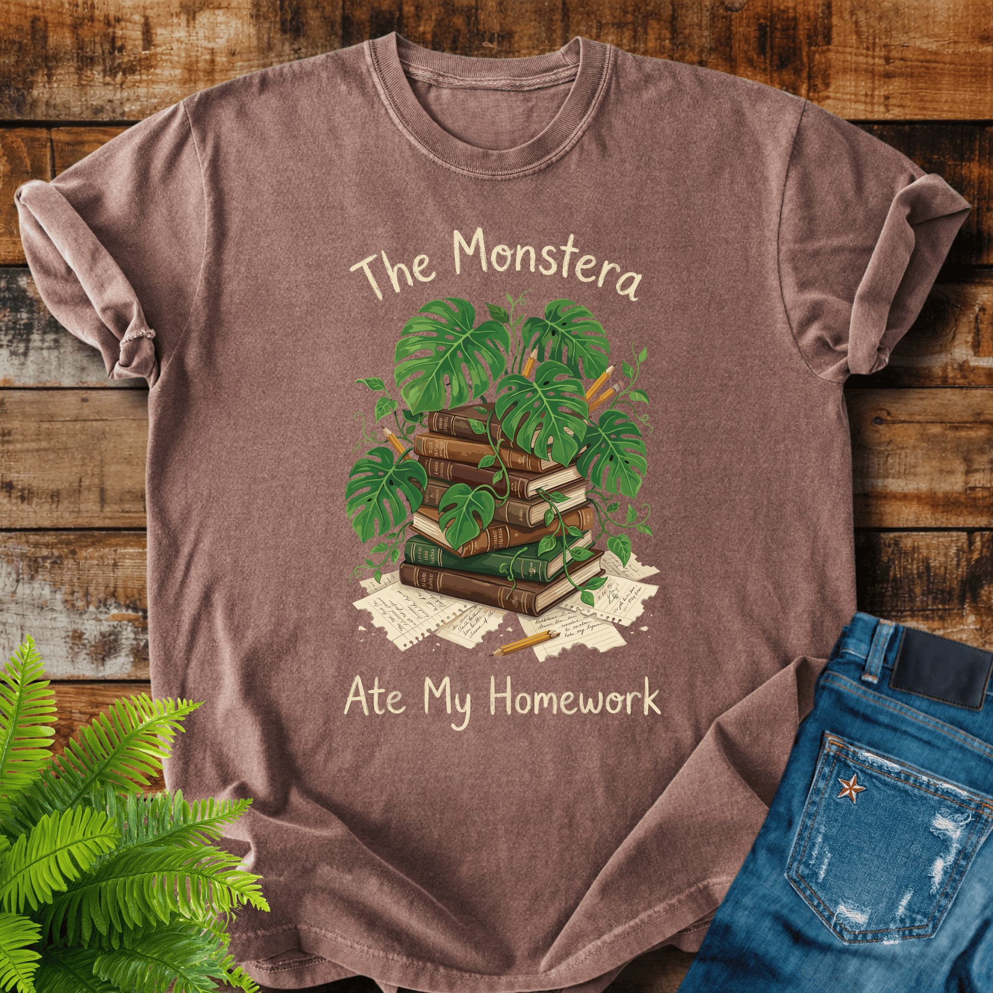 Monstera Ate Homework T-shirt