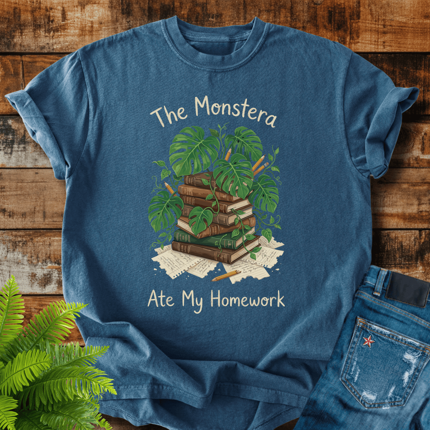 Monstera Ate Homework T-shirt