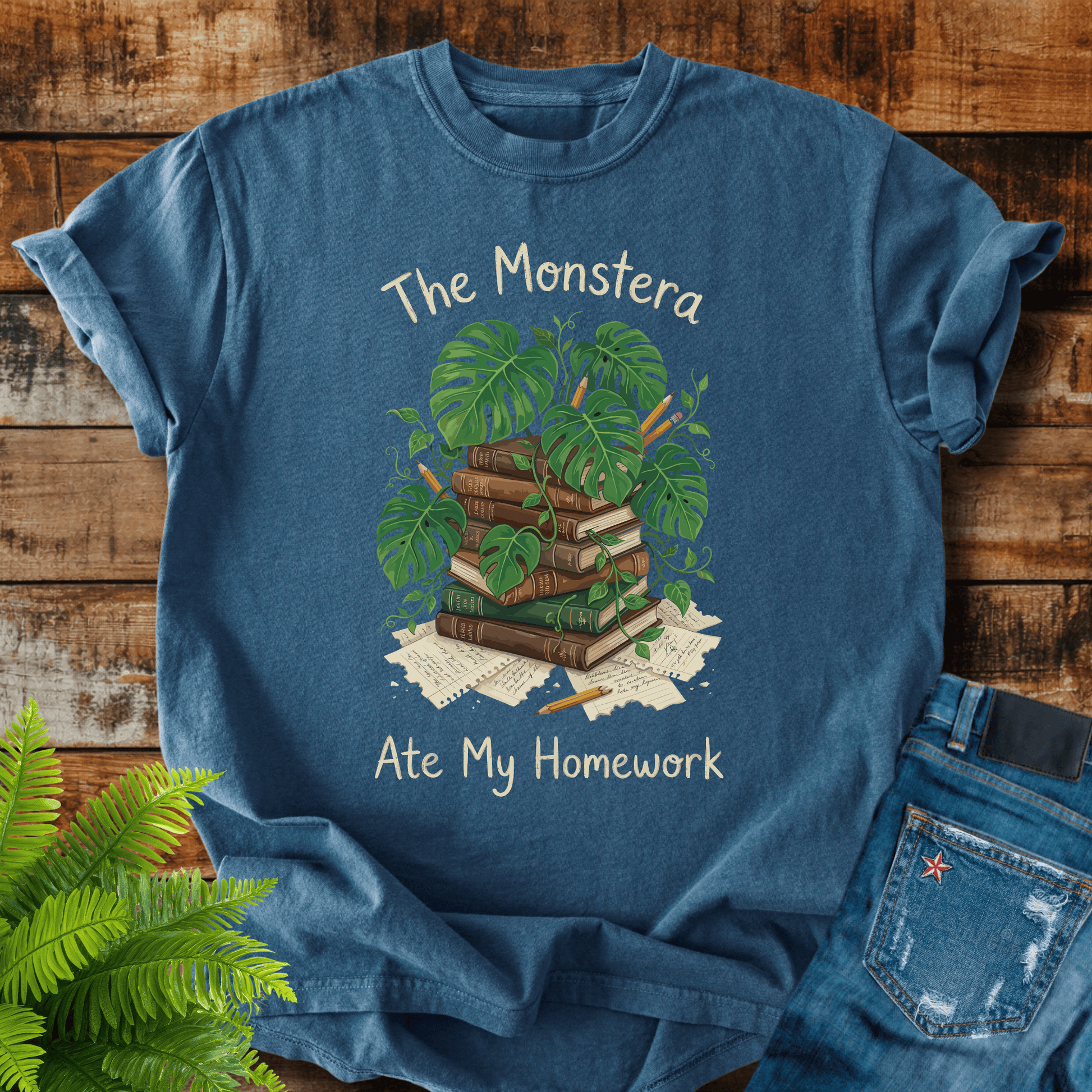Monstera Ate Homework T-shirt