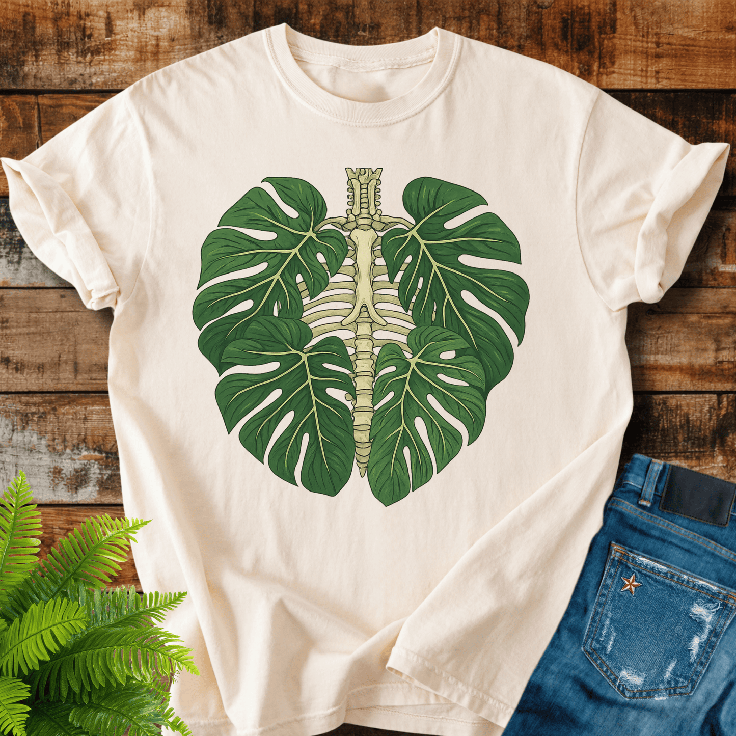 Monstera Ribcage T-shirt