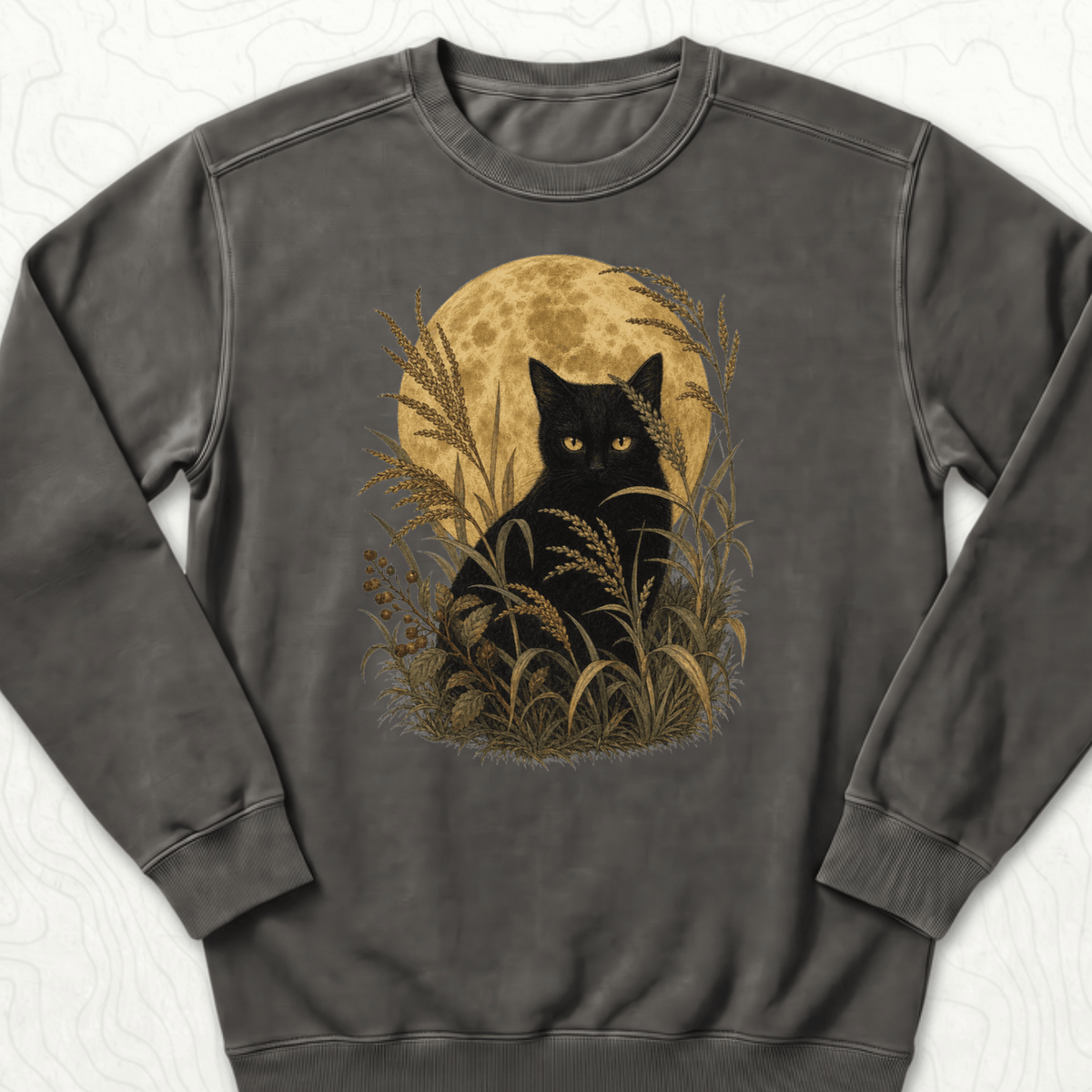 Moonlit Black Cat Sweatshirt