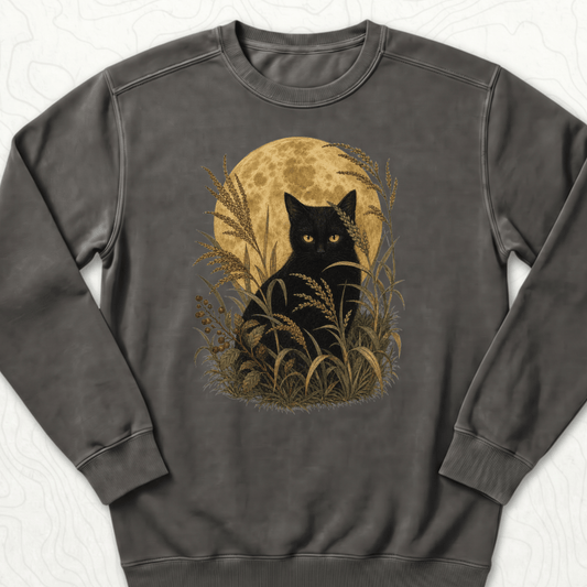 Moonlit Black Cat Sweatshirt
