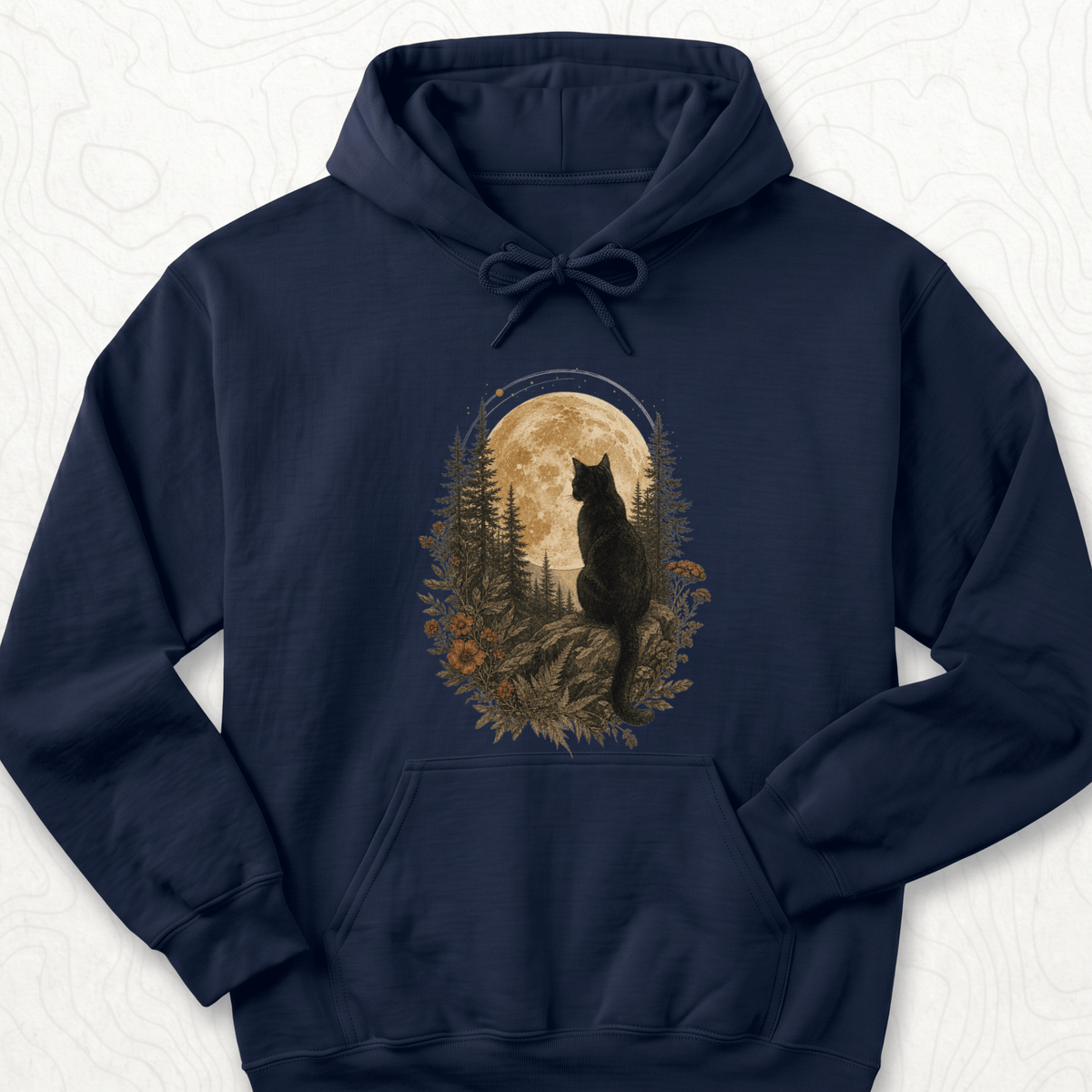 Moonlit Cat Hoodie