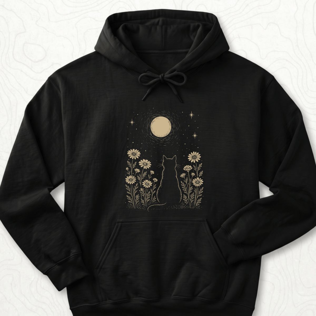 Moonlit Cat Hoodie