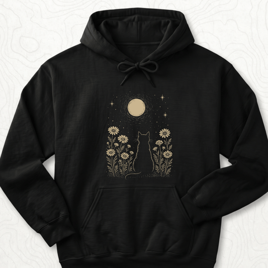Moonlit Cat Hoodie