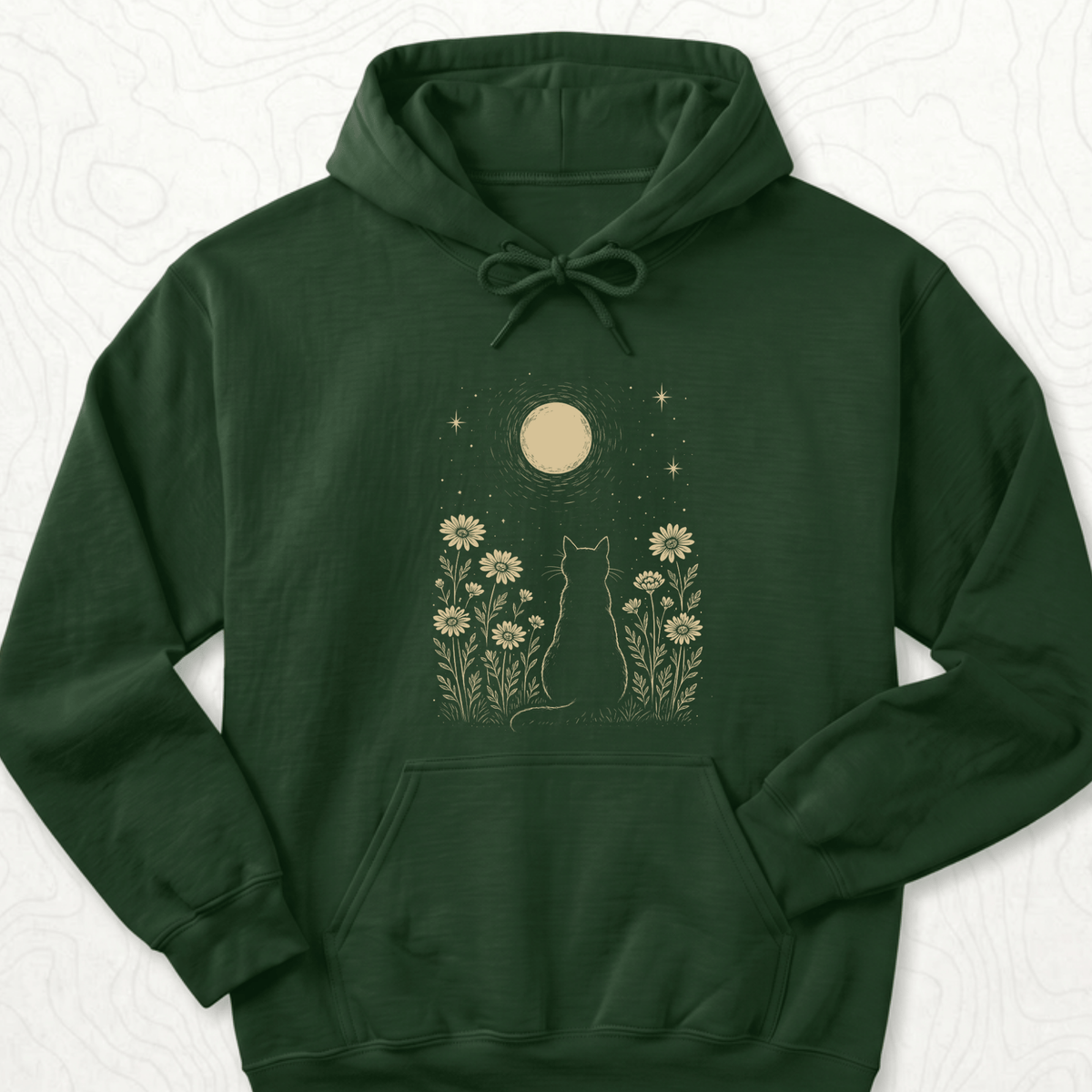Moonlit Cat Hoodie