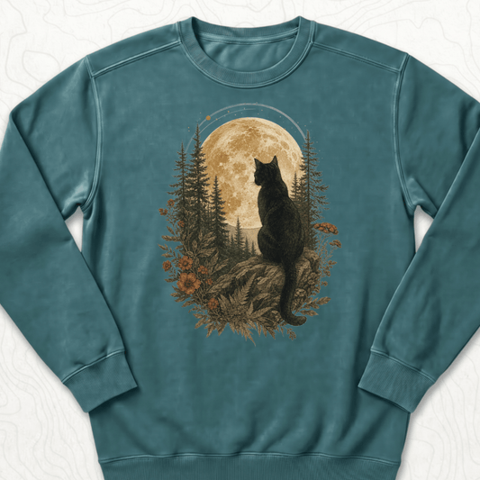 Moonlit Cat Sweatshirt