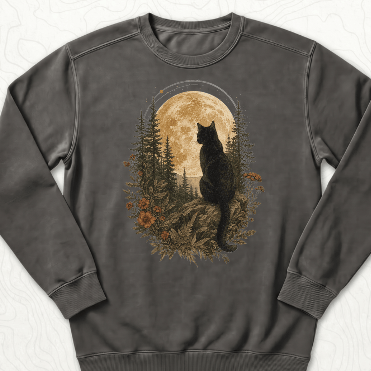 Moonlit Cat Sweatshirt