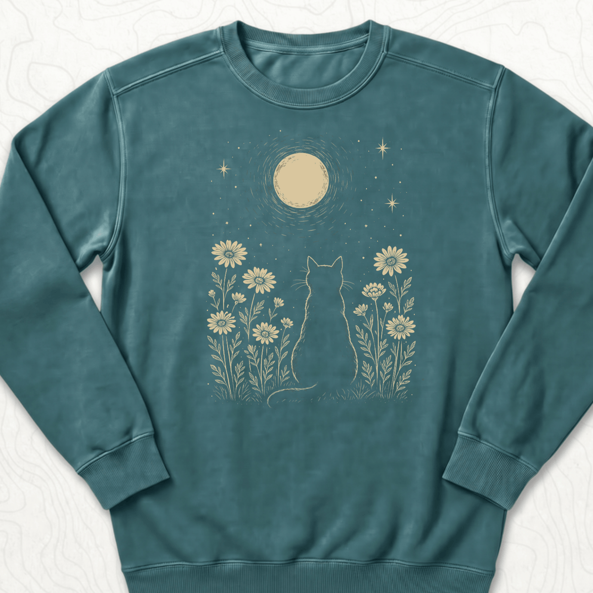 Moonlit Cat Sweatshirt