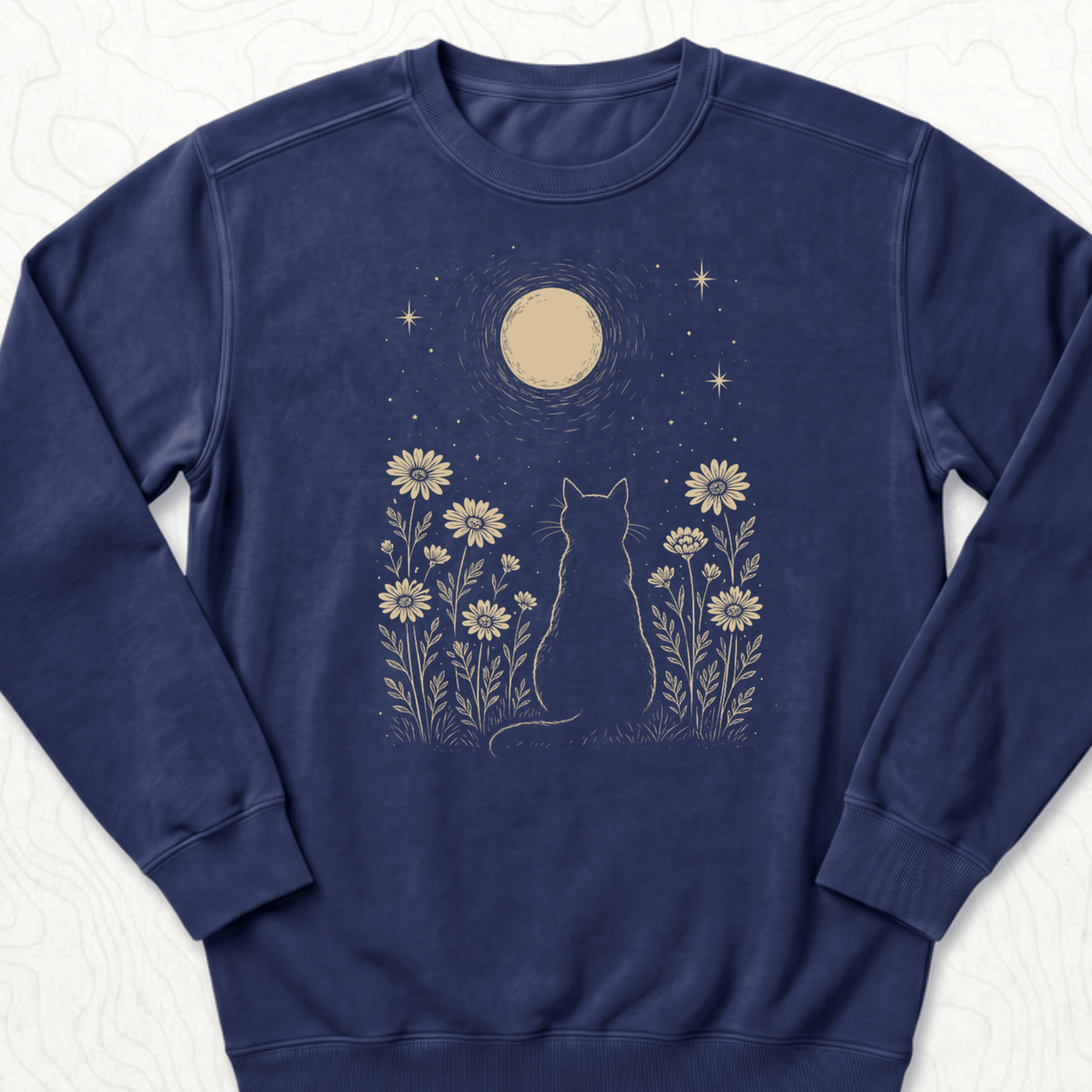 Moonlit Cat Sweatshirt