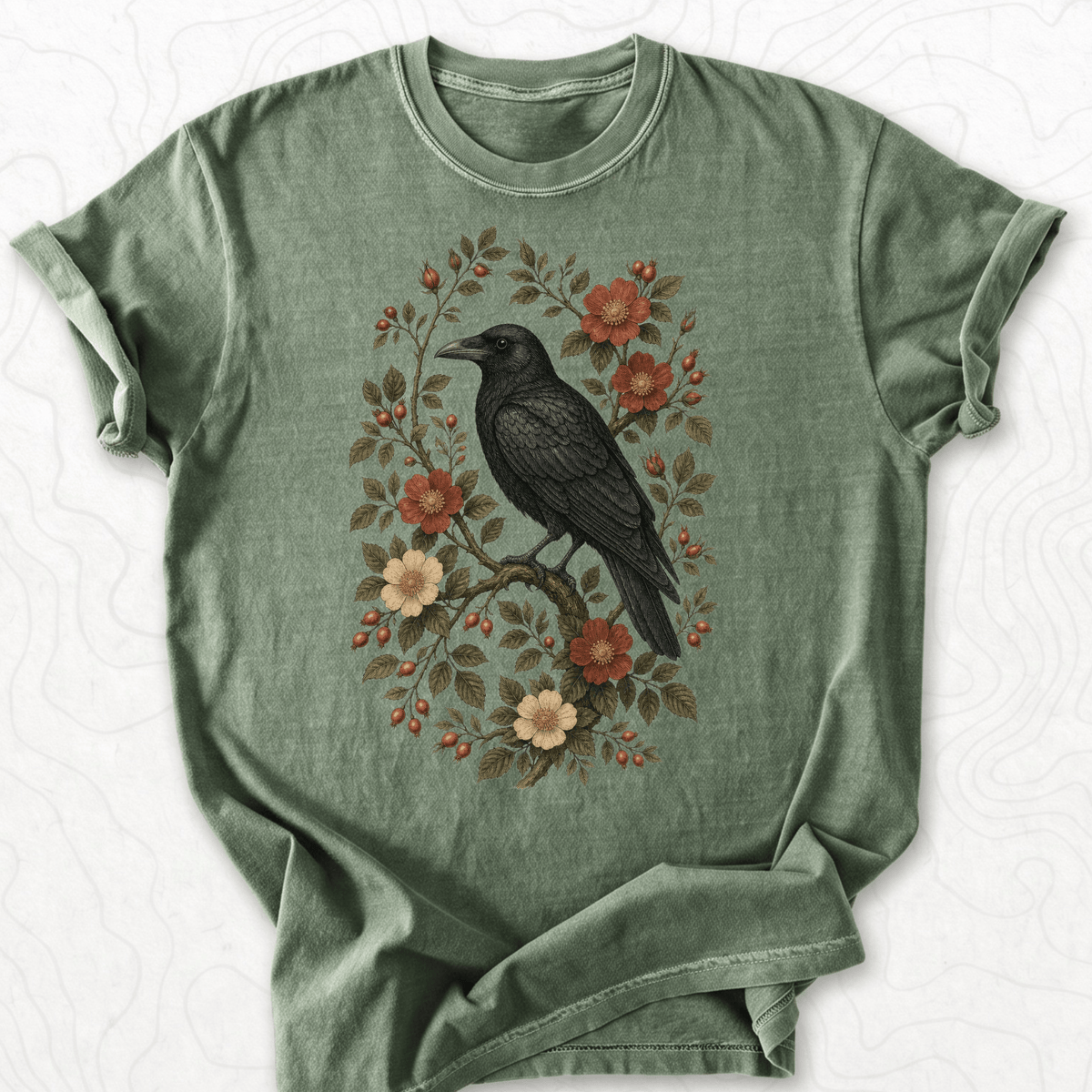 Floral Raven T-shirt