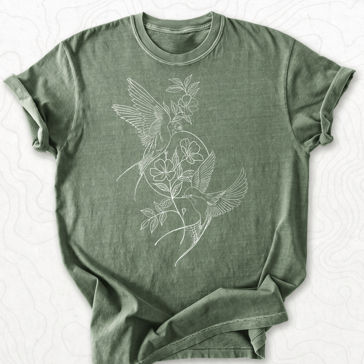 Floral Swallows T-shirt