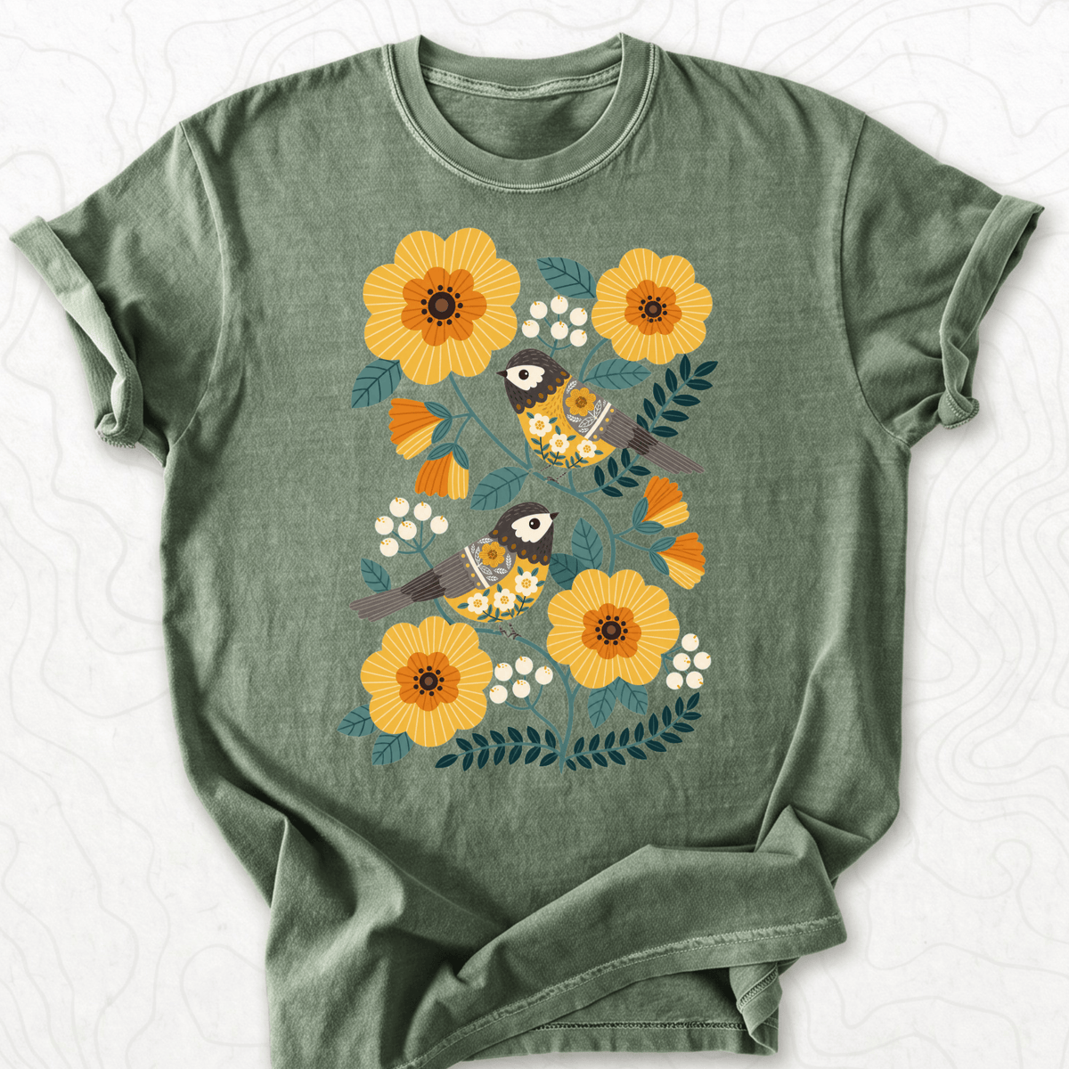 Floral Birds T-shirt