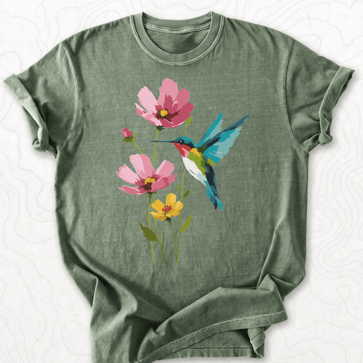 Hummingbird Flowers T-shirt