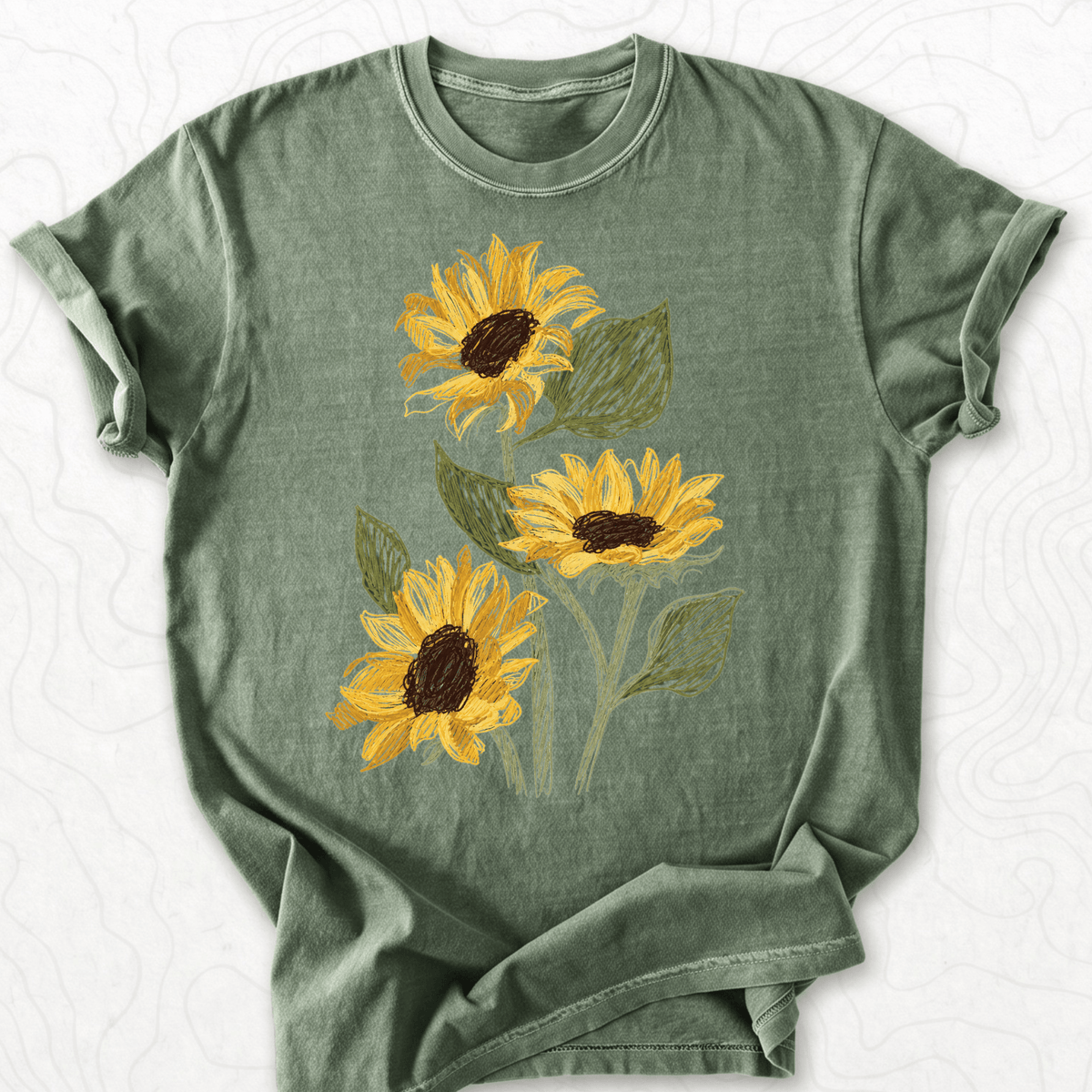 Sunflower Sketch T-shirt
