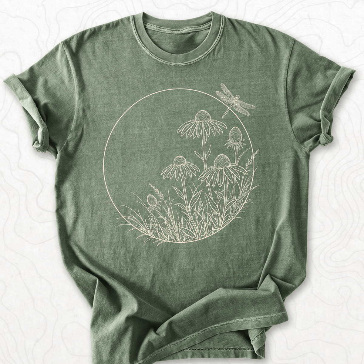 Dragonfly Wildflowers T-shirt