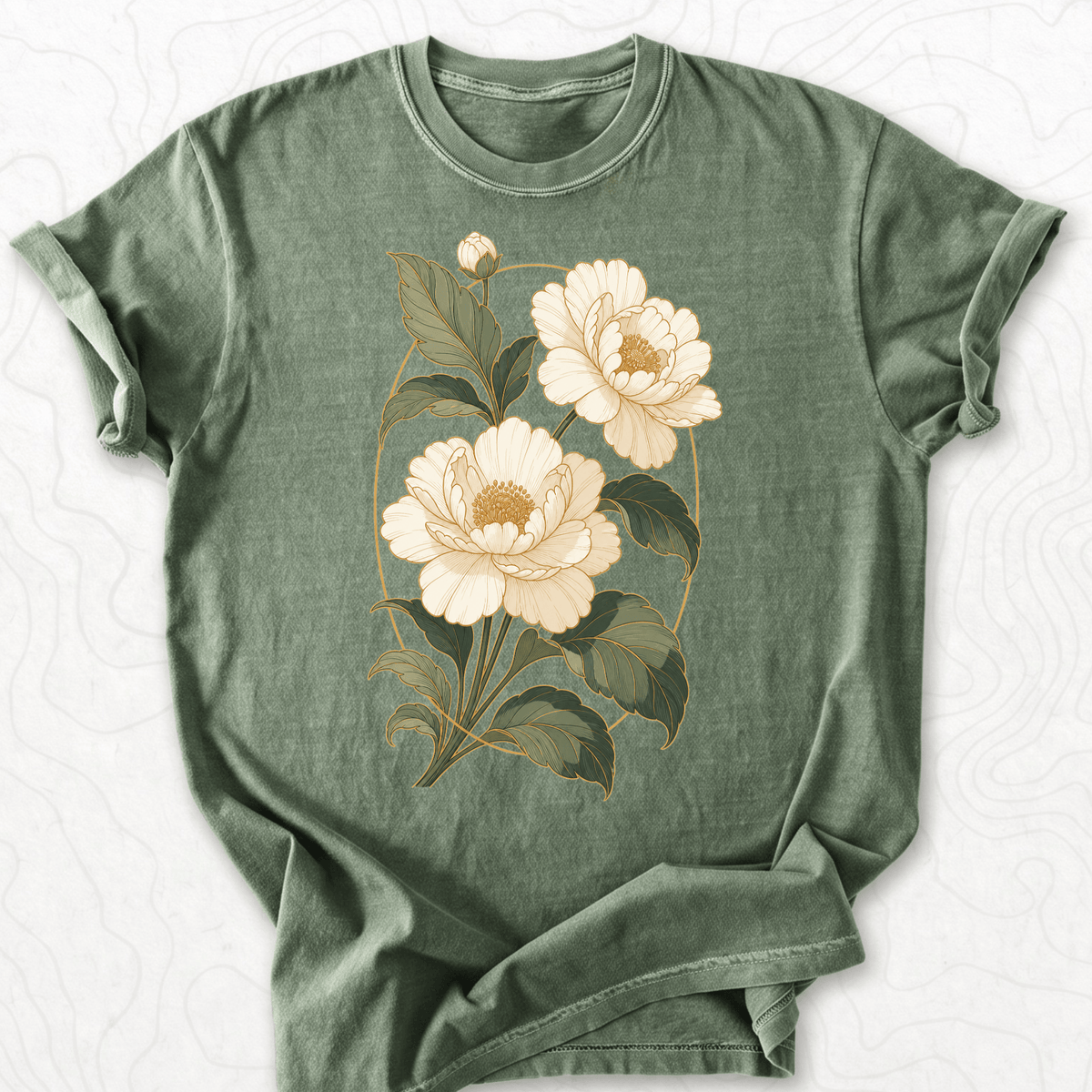 Vintage Peony Floral T-shirt