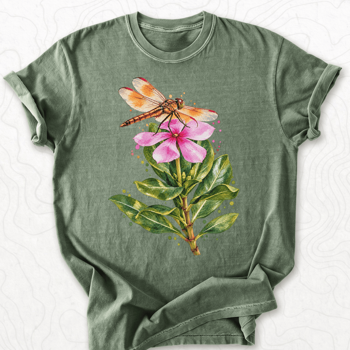 Dragonfly Flower T-shirt