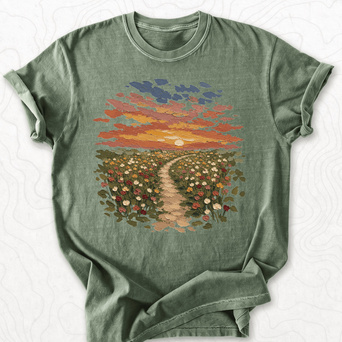 Sunset Garden Path T-shirt
