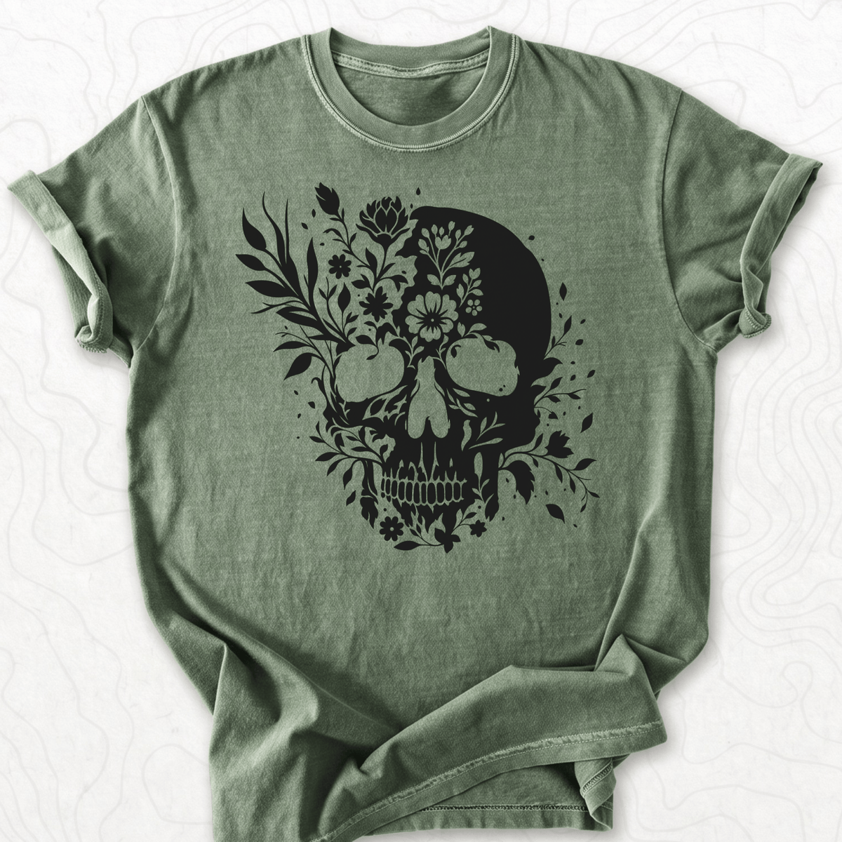 Floral Skull T-shirt