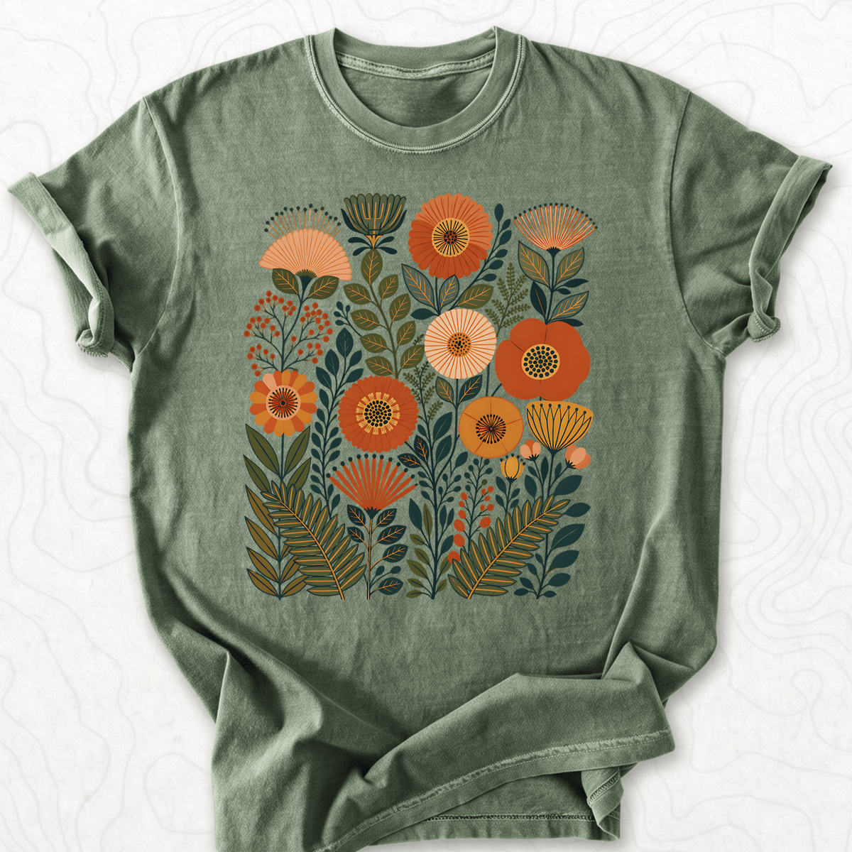Retro Floral Bouquet T-shirt