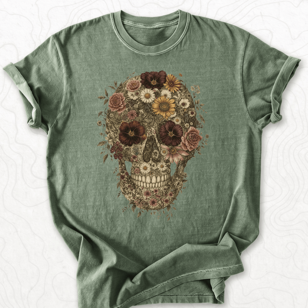 Floral Skull T-shirt