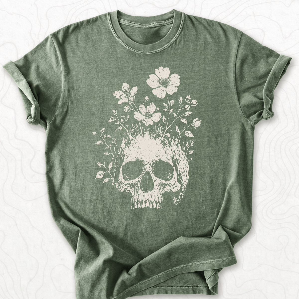 Floral Skull T-shirt