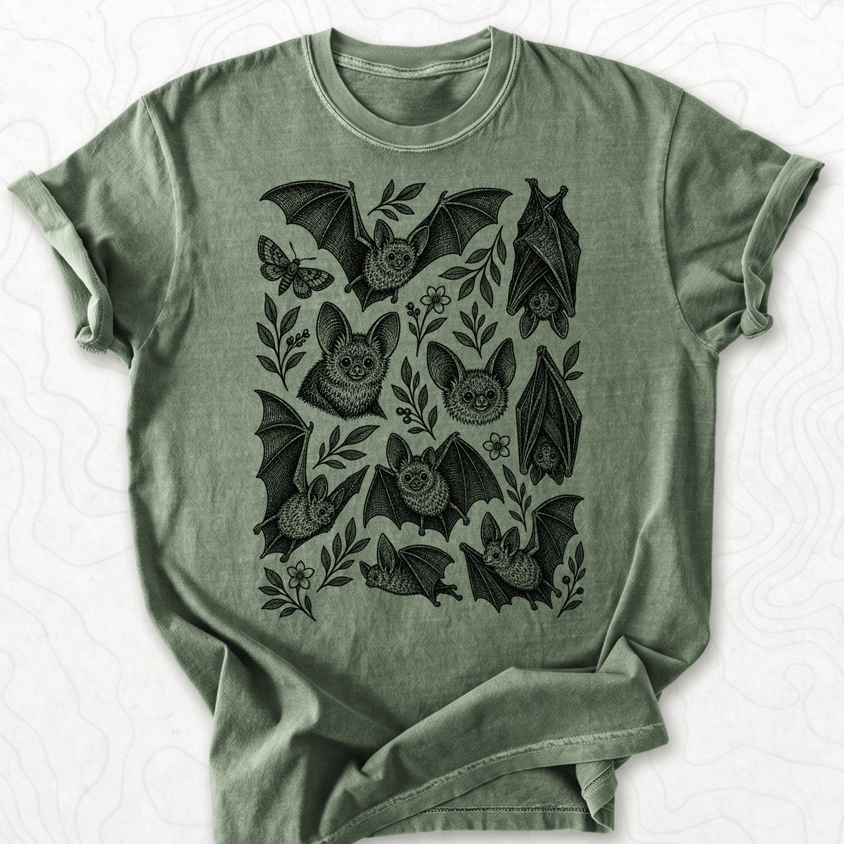 Bat Pattern T-shirt